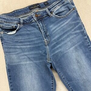 Lucky Brand Jeans Women 12/31 Ava Super Skinny Whiskered Medium Wash Blue Denim‎